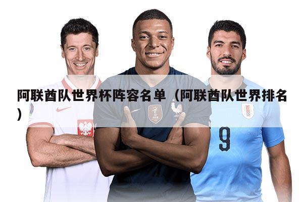 阿联酋队世界杯阵容名单（阿联酋队世界排名）
