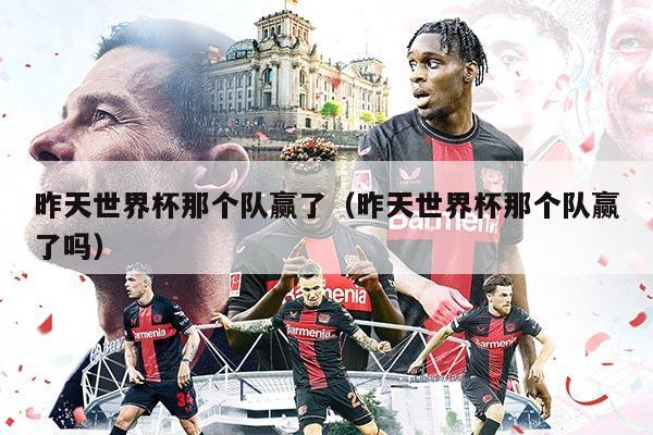 昨天世界杯那个队赢了（昨天世界杯那个队赢了吗）